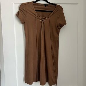 Suede Brown Dress